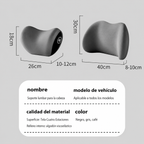 Cojín Lumbar y Reposacabezas para Auto