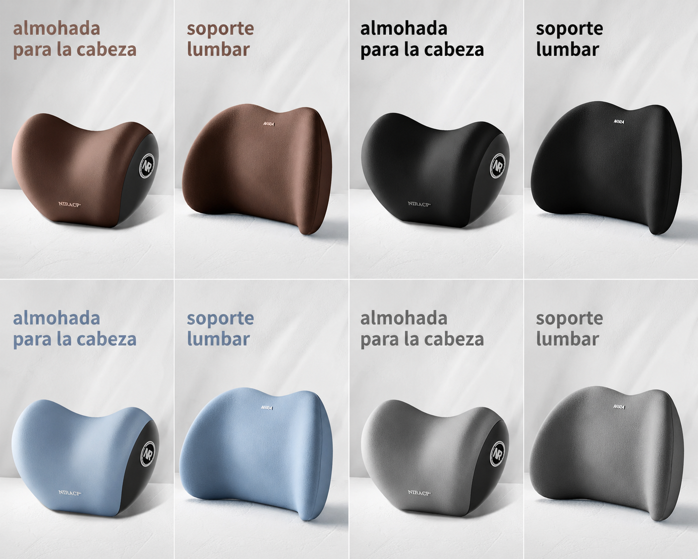 Cojín Lumbar y Reposacabezas para Auto